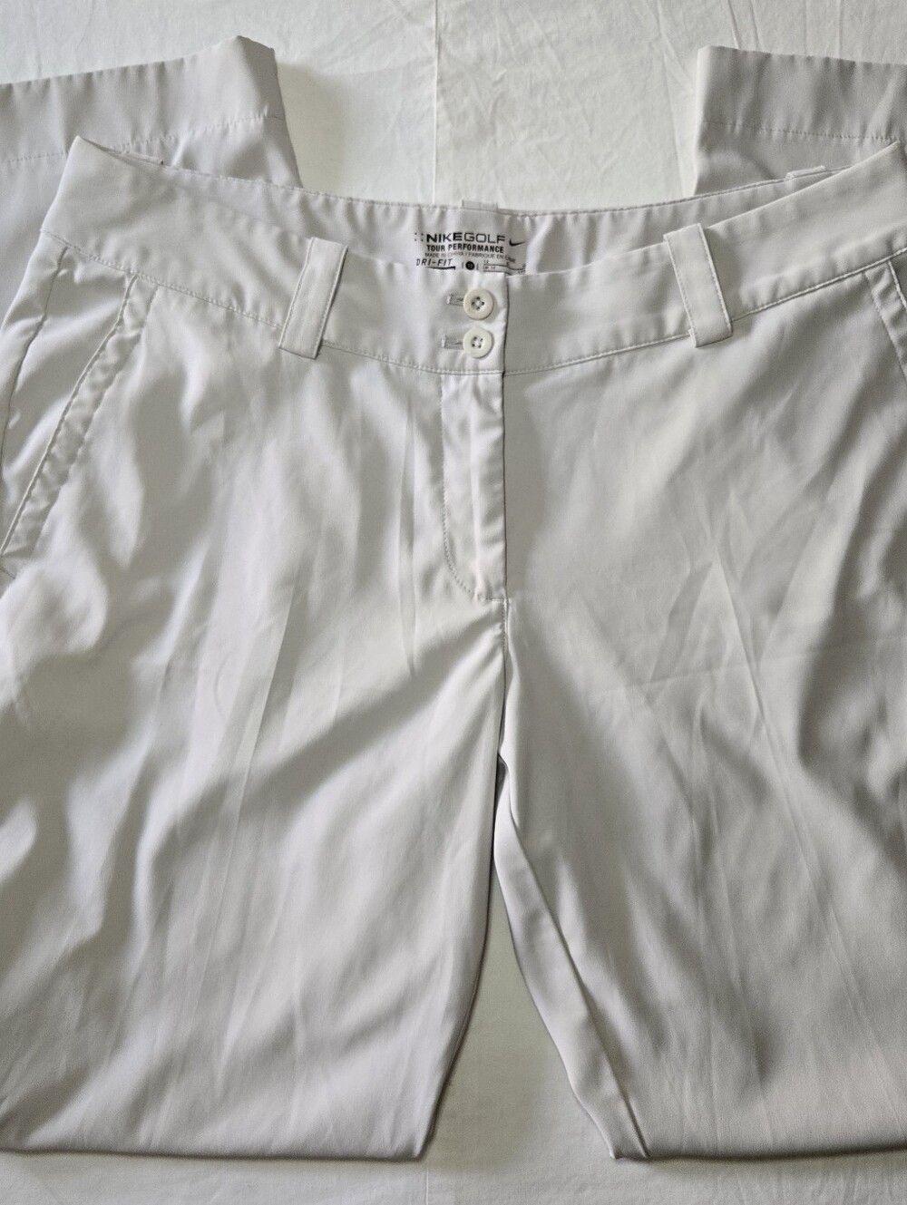 Nike Golf Tour Performance  Dri-Fit Pants Women's 12 Khaki Tan 31 Inch Inseam